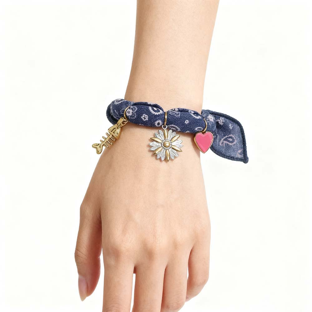 Fish Bone Flower Bracelet