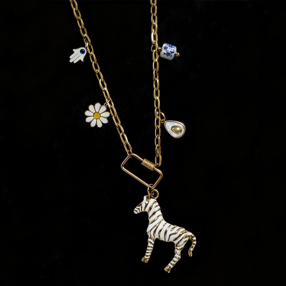 White Horse Necklace
