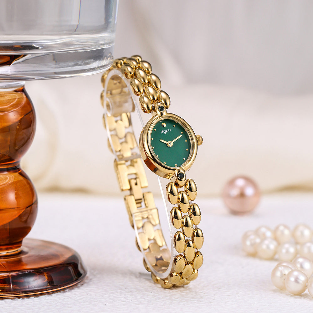 Oval Watch (Gold Green)
