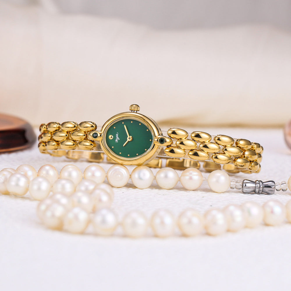 Oval Watch (Gold Green)
