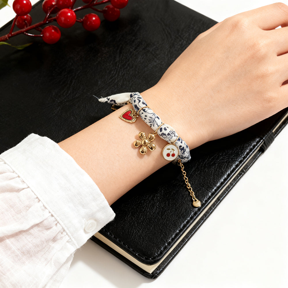 Ceramic Floral Bracelet