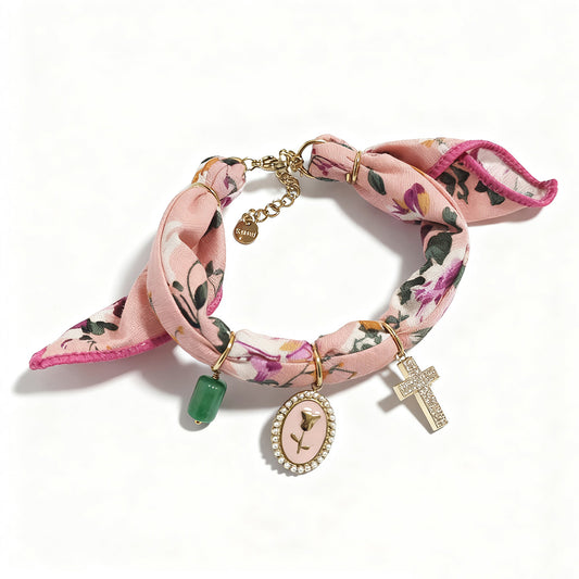 Pink Rose Bracelet