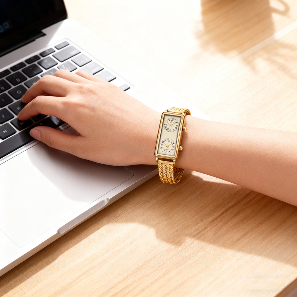 Dual Time Watch (Gold Gold)