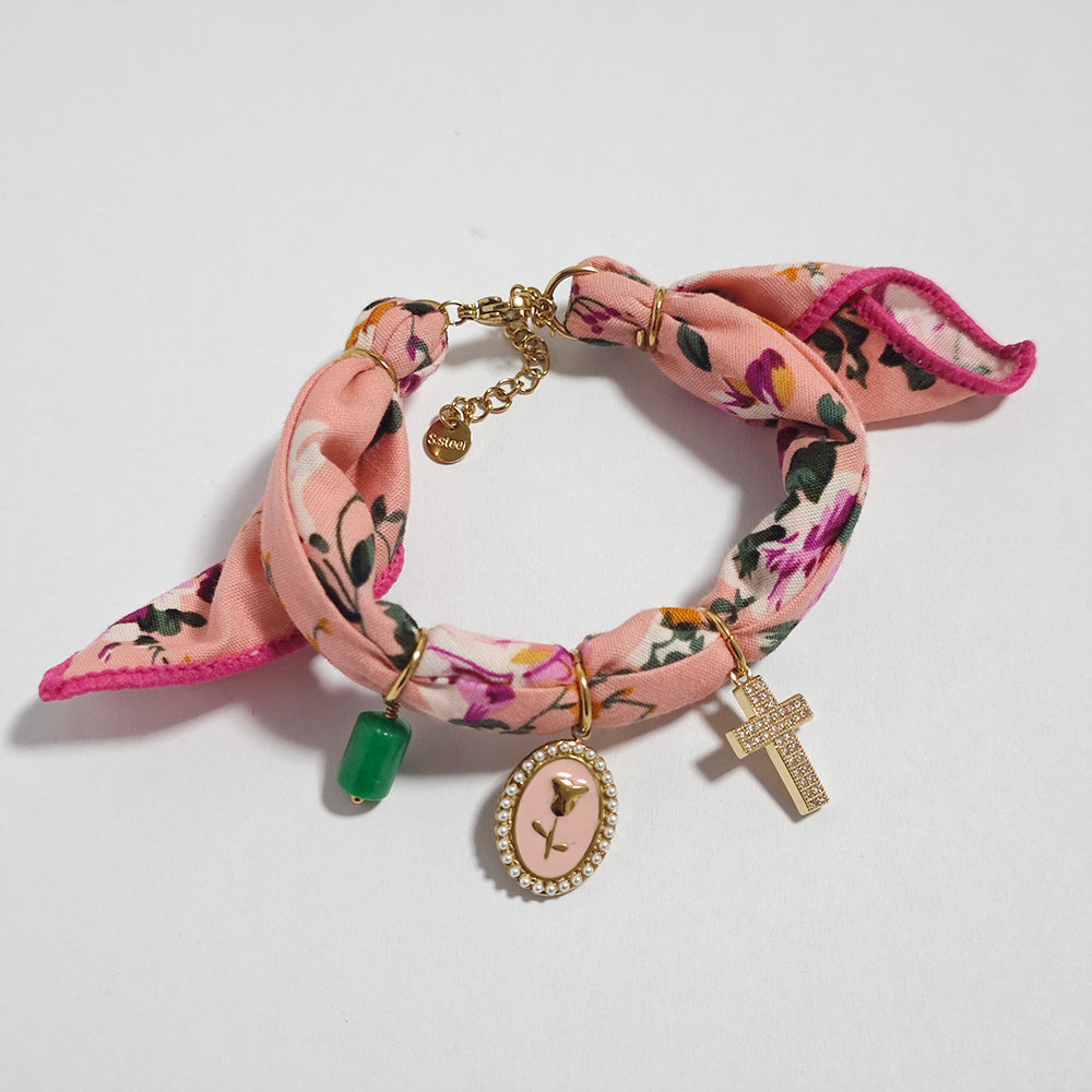 Pink Rose Bracelet