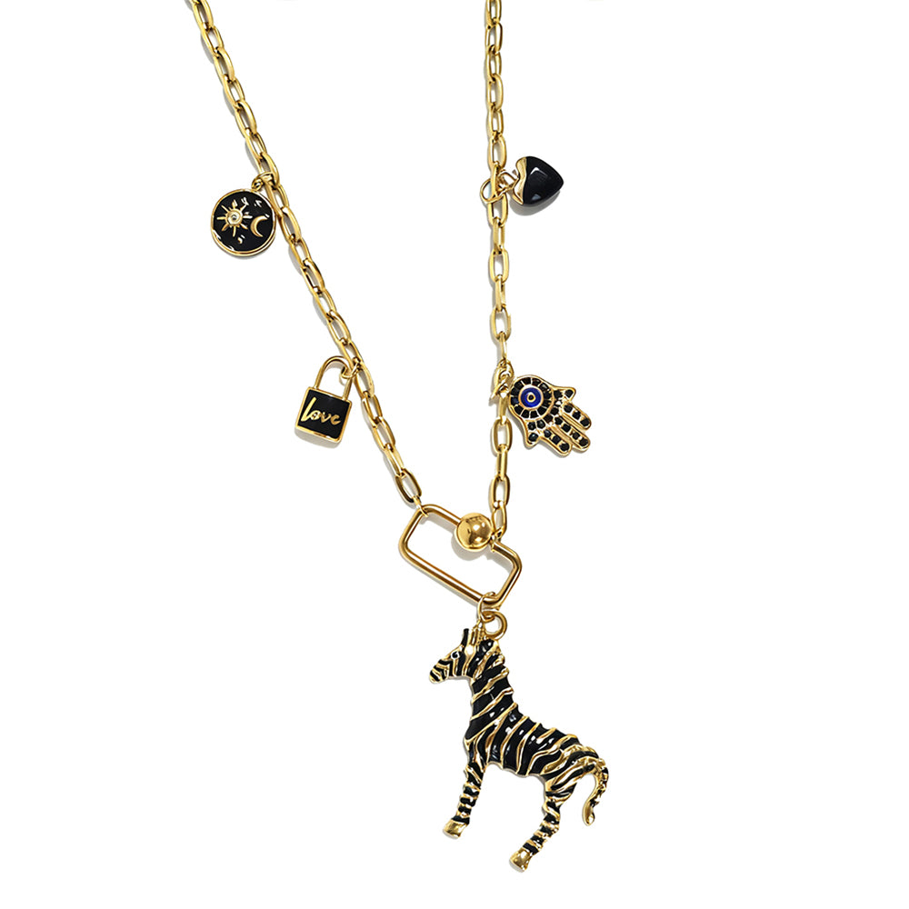 Black Horse Necklace