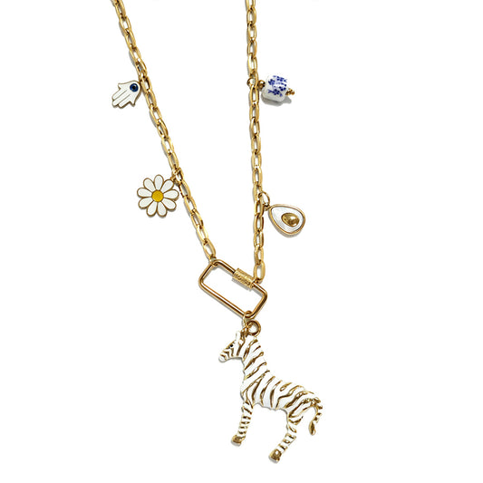 White Horse Necklace