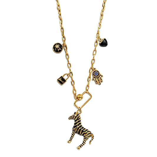 Black Horse Necklace