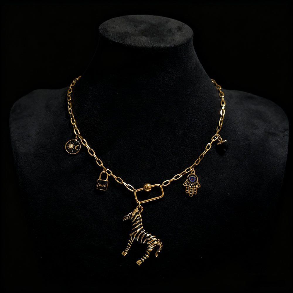 Black Horse Necklace